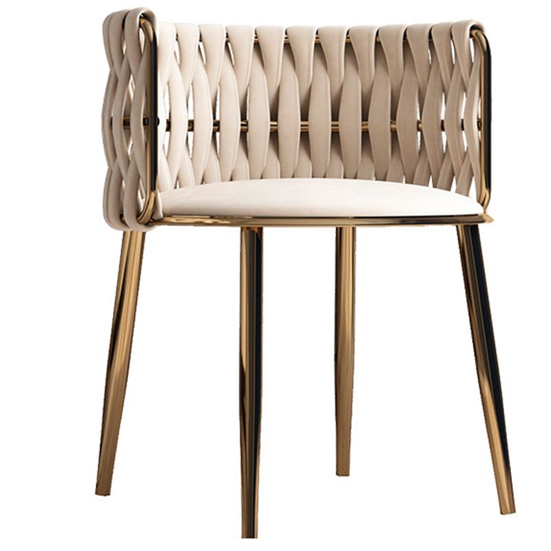 Contemporary Metal Dining Room Armchairs Upholstered Side Chairs for Home Use Clearhalo ' kitchen&dining_furn' 'Dining Chairs' 'Dining Tables & Seating' 'dining_chair' 'furn' 'furn_dining_chair' 'Furniture' 'furniture_dining_chair' 'Kitchen & Dining Furniture' 'kitchen' 1200x1200_e639d55a-1814-4f34-af5f-97ac76e477a9