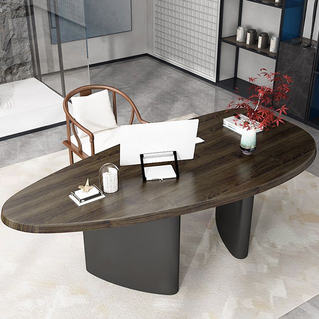Free Form Work Table Home Office Solid Wood Industrial Writing Desk Clearhalo 'furn' 'furn_office_desk' 'Furniture' 'furniture_office_desk' 'Office Desks' 'Office Furniture' 'office_desk' 1200x1200_e63a22dd-0685-4b7e-bfd4-4d4124ac54fa