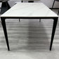 Mesa de comedor moderna medieval de piedra, mesa de comedor de 4 patas para cocina