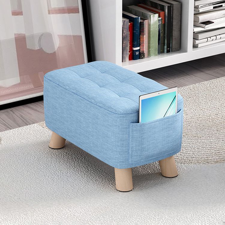 Modern Cotton Storage Pouf Plain Rectangle Tufted Chair Ottoman Clearhalo 'furn' 'furn_ottomans_poufs' 'Furniture' 'Living Room Furniture' 'Ottomans & Poufs' 'ottomans_poufs' 1200x1200_e63d7874-ced1-4d14-9701-b184c351bbee