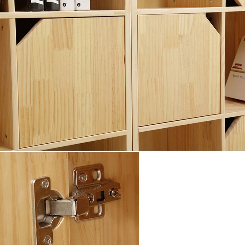 Modern Standard Wooden Bookshelf Closed Back Natural Bookcase with Shelves Clearhalo 'Bookcases' 'furn' 'furn_bookcases' 'Furniture' 'Office Furniture' 1200x1200_e63e1588-fc2b-4ef3-bac6-3cf359d30eb9