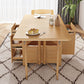 Mid-Century Modern Dining Table Solid Wood Drop-Leaf Dining Table for Home Clearhalo ' dining_table' 'Dining Tables & Seating' 'Dining Tables' 'furn' 'furn_dining_table' 'Furniture' 'furniture_dining_table' 'Kitchen & Dining Furniture' 'kitchen&dining_furn' 'kitchen' 'kitchen_dining_table' 1200x1200_e6426c46-f1a6-4460-9d88-4e0c369c11aa