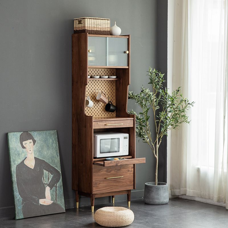 Modern Solid Wood Sideboard Cabinet Living Room 76.8" High Credenza Clearhalo 'buffet_sideboard' 'Buffets & Sideboards' 'furn' 'furn_buffet_sideboard' 'Furniture' 'Kitchen & Dining Furniture' 1200x1200_e642bfa0-2ec8-4683-a86f-f4cdff5d060f