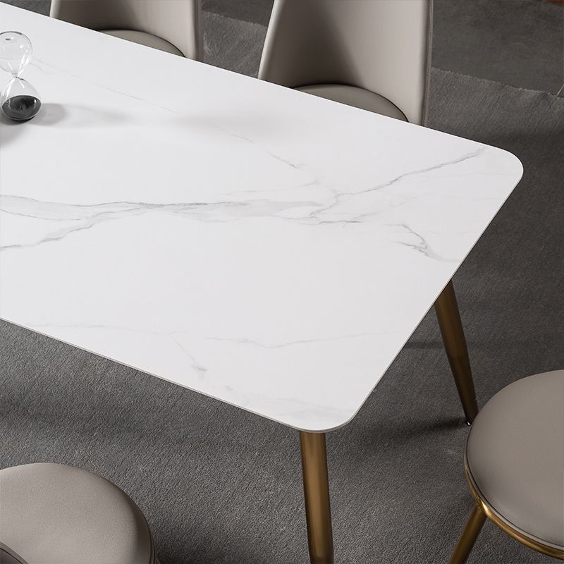 Luxury 1/2/5/7 Pieces Dining Set Sintered Stone Dining Table with Leather Chairs Clearhalo 'Dining Room Sets' 'Dining Tables & Seating' 'dining_room_set' 'furn' 'furn_dining_room_set' 'Furniture' 'furniture_dining_room_set' 'Kitchen & Dining Furniture' 'kitchen&dining_furn' 'kitchen' 1200x1200_e643e350-1e84-4f1f-b47e-93d4f4a98d85