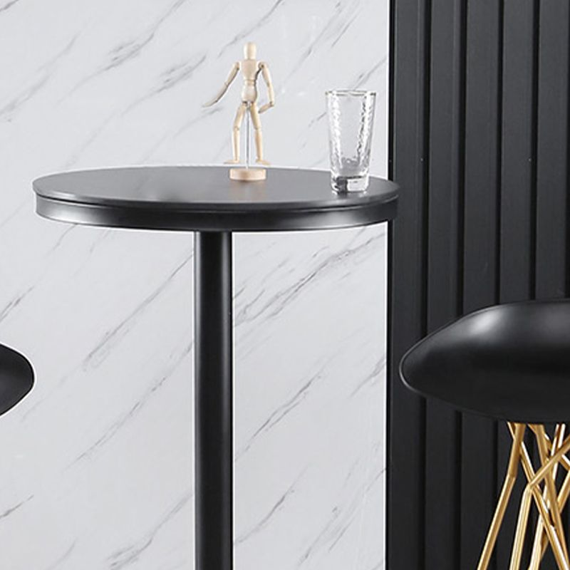 Runder Stein-Bar-Esstisch, Glamour-Stehtisch für das Wohnzimmer