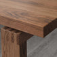 Brown Dining Table Rectangle Contemporary Style Solid Wood Dinner Table for Home Kitchen