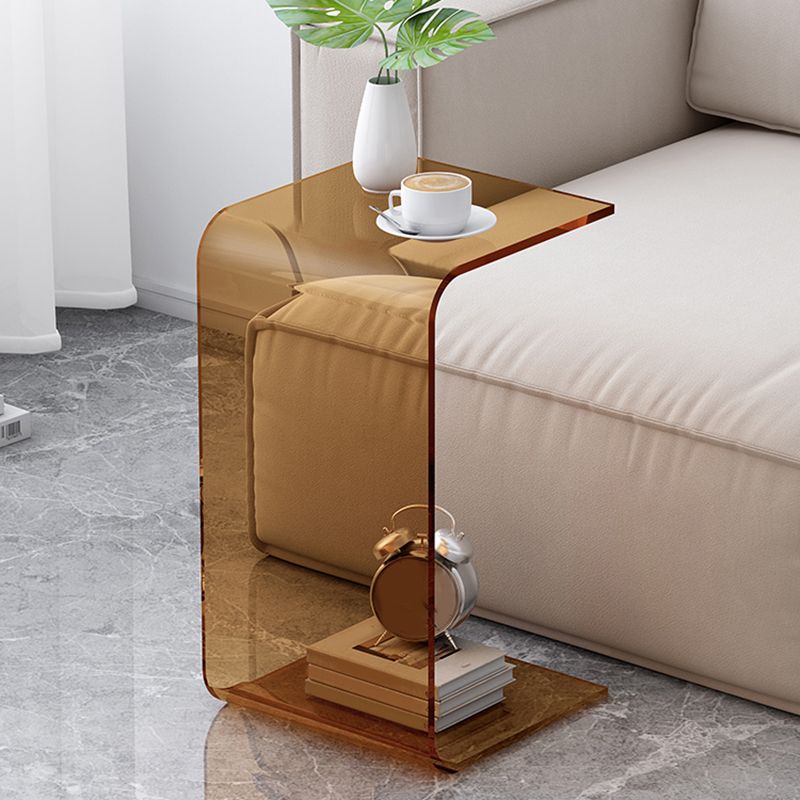 C-Shape Sofa Side Accent Table Plastic Contemporary Side Table Clearhalo 'Coffee & Accent Tables' 'End & Side Tables' 'end_side_tables' 'furn' 'furn_end_side_tables' 'Furniture' 'Living Room Furniture' 1200x1200_e6455355-7218-4774-8229-45fcc49c9e1e