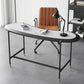 Contemporary Writing Desk Home Stone Office Desk with Black Legs Clearhalo 'furn' 'furn_office_desk' 'Furniture' 'Office Desks' 'Office Furniture' 'office_desk' 1200x1200_e646e790-17c4-4005-b795-bf4a11d31199