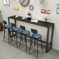 Black Sintered Stone Bar Table Dining Table for Kitchen Living Room Coffee Room Clearhalo 'Bar Furniture' 'Bar Tables' 'bar_tables' 'furn' 'furn_bar_tables' 'Furniture' 'Kitchen & Dining Furniture' 1200x1200_e647ca2e-64c0-4886-8ad1-15bdf343c829