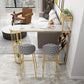 Bucket Bar Stools Metal Low Back Dining Stools with Metal Base Clearhalo 'Bar Furniture' 'Bar Stools' 'bar_stools' 'furn' 'furn_bar_stools' 'Furniture' 'Kitchen & Dining Furniture' 1200x1200_e648545d-4b80-4cf0-9032-ecd4e8a01adc