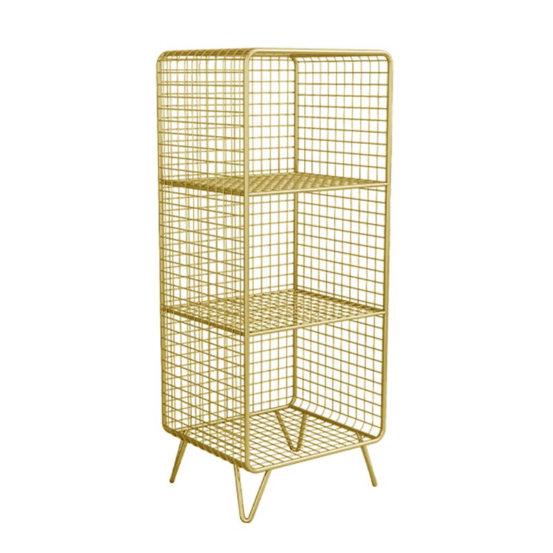 Modern Style Closed Back Bookcase with Metal Rectangular Shelves Clearhalo 'Bookcases' 'furn' 'furn_bookcases' 'Furniture' 'furniture_bookcases' 'kitchen' 'kitchen_bookcases' 'Living Room Furniture' 'Office Furniture' 1200x1200_e64961c7-6d83-4edc-b717-16ee7b99b949