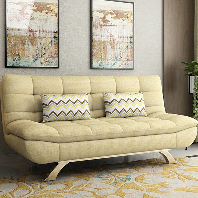 Cotton Blend Armless Sleeper Sofa Modern Tufted Back Sofa Couch Clearhalo 'furn' 'furn_sofas' 'Furniture' 'furniture_sofas' 'Living Room Furniture' 'Sofa' 'sofas' 1200x1200_e649d5e5-1f84-401e-bb00-82a3223ccfce
