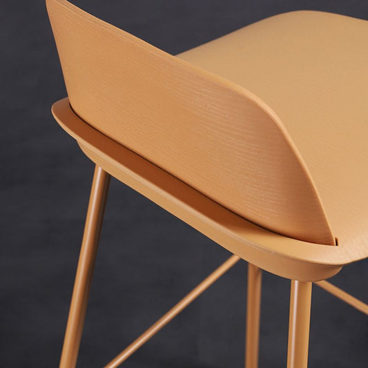 Industrial Style Bar-stool Rectangle PP Seat Counter Stool for Kitchen Bar Clearhalo 'Bar Furniture' 'Bar Stools' 'bar_stools' 'furn' 'furn_bar_stools' 'furniture_bar_stools' 'Kitchen & Dining Furniture' 'kitchen&dining_furn' 'kitchen' 'kitchen_furn' Furniture' 1200x1200_e64a5e18-e21e-44ac-bc05-9477fd7c3c83