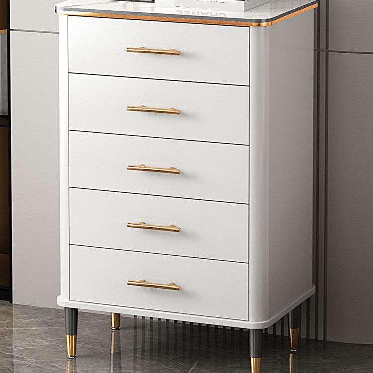 Modern Rectangle Accent Chest Wood Soft Close Drawers Storage Cabinet
