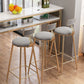 Contemporary Bistro Bar Desk Storage Indoor Double Pedestal Bistro Bar Table