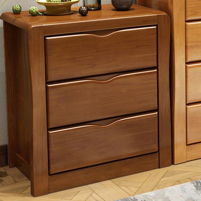 Mid-Century Modern Wooden Accent Cabinet with Drawer Brown Cabinet Clearhalo 'Cabinets & Chests' 'cabinets_chests' 'furn' 'furn_cabinets_chests' 'Furniture' 'Living Room Furniture' 1200x1200_e64c126b-719d-430d-b4fa-eae5c4896a75