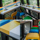 Rectangle Colorful Top Counter Table Metal Black Legs 42-inch Height Industrial Bar Table Clearhalo 'Bar Furniture' 'Bar Tables' 'bar_tables' 'furn' 'furn_bar_tables' 'Furniture' 'furniture_bar_tables' 'Kitchen & Dining Furniture' 1200x1200_e64ed24b-bb6a-419a-bbf6-b249b14b1bdc