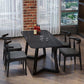 Industrial Rectangle Dining Table Sintered Stone Table with Double Pedestal Clearhalo ' dining_table' 'Dining Tables & Seating' 'Dining Tables' 'furn' 'furn_dining_table' 'Furniture' 'furniture_dining_table' 'Kitchen & Dining Furniture' 'kitchen&dining_furn' 'kitchen' 'kitchen_dining_table' 1200x1200_e64f4d19-5b93-4d91-9acc-eabb54acd1ad