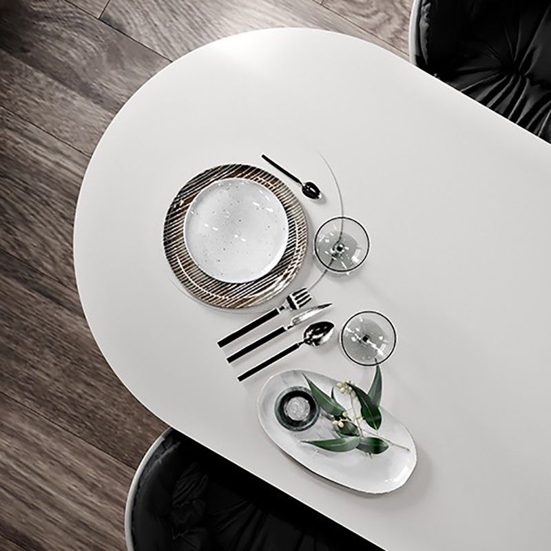 Bureau exécutif moderne et contemporain bureau de bureau en bois ovale