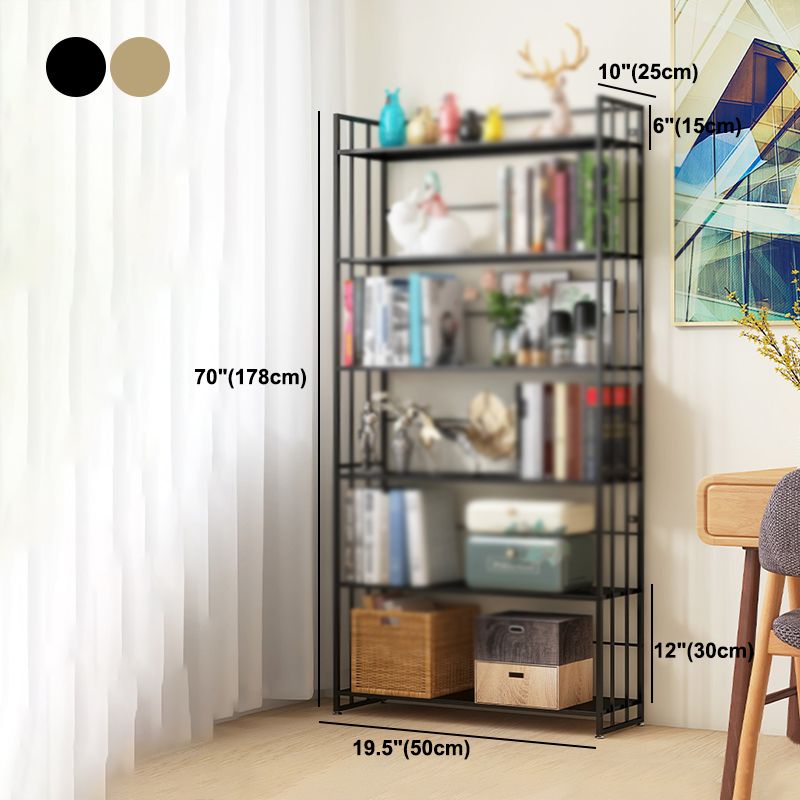 Modern Style Metal Bookshelf Vertical Open Shelf Bookcase for Study Room Clearhalo 'Bookcases' 'furn' 'furn_bookcases' 'Furniture' 'furniture_bookcases' 'kitchen' 'kitchen_bookcases' 'Living Room Furniture' 'Office Furniture' 1200x1200_e651e81a-dcb2-43b6-b0d8-2a2f5d0bae8f