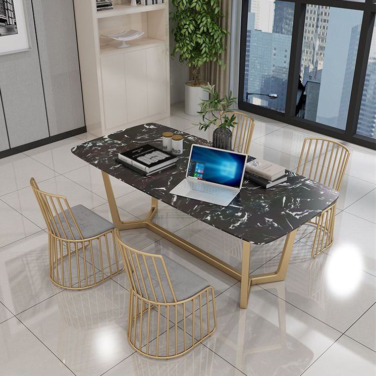 Scrivania rettangolare da ufficio rettangolare glam per casa