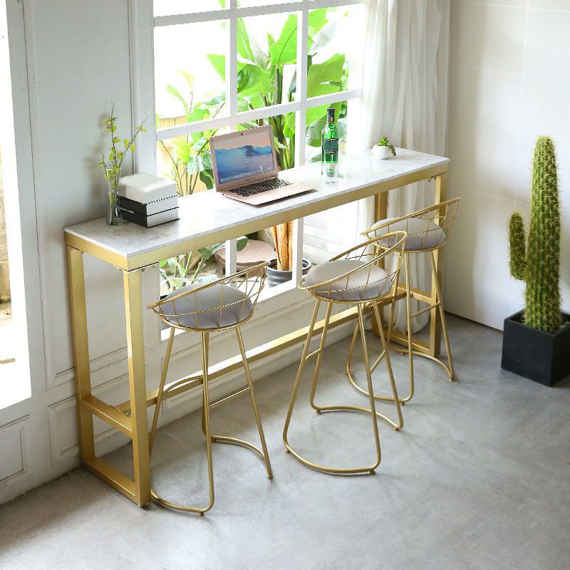 1/4/5 Pieces Bar Stool and Table Set Rectangular Bar Table Set