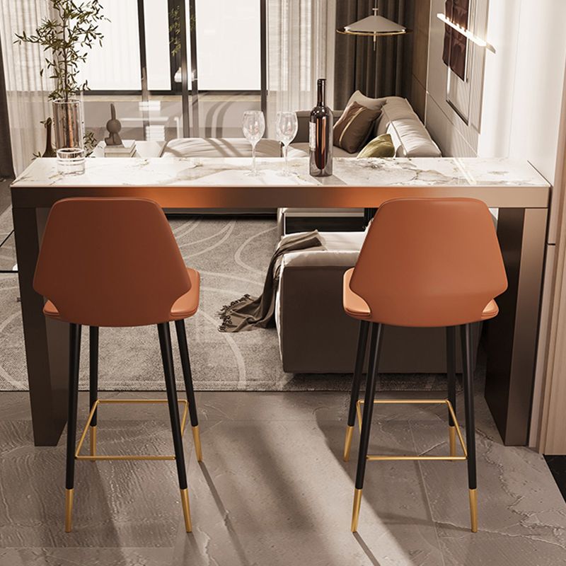 Modern 1/2/3 Pieces Bar Table Set Rectangle Stone Counter Table with Stools for Balcony Clearhalo 'Bar Furniture' 'furn' 'furn_home_bar_bar_sets' 'Furniture' 'Home Bars & Bar Sets' 'home_bar_bar_sets' 'Kitchen & Dining Furniture' 1200x1200_e655a436-ceea-4863-8066-3e7c2c8ebf81