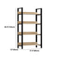 Modern Engineered Bookcase Natural Etagere Bookshelf for Any Room