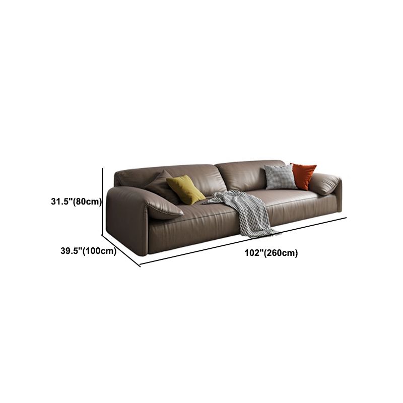 Hedendaagse faux lederen bankkussen bovenarmbank met 4 kussens