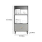 Gray Engineered Wood Bookcase Open Back with Shelves Bookshelf Vertical Clearhalo 'Bookcases' 'furn' 'furn_bookcases' 'Furniture' 'Office Furniture' 1200x1200_e65aa2f3-01bb-4491-ae11-9fa07f53094d