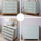 Mid-century Modern Wooden Chest in Blue Rectangle Accent Chest with Drawers Clearhalo 'Cabinets & Chests' 'cabinets_chests' 'furn' 'furn_cabinets_chests' 'Furniture' 'Living Room Furniture' 1200x1200_e65bc0be-307f-43ff-ab5d-bab7eb851982
