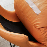 Balkon ligstoel luie schommelstoelen stof zachte gestoffeerde bankstoel