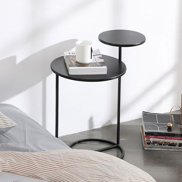 Metall zeitgenössischer Akzenttisch Nachttisch antikes Finish -Bett Nachttisch