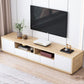 Wooden TV Stand Console Open Storage TV Stand with 2 Storages