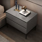 2つの引き出しアクセントテーブルナイトスタンドアンティークフィニッシュモダンベッドナイトスタンド