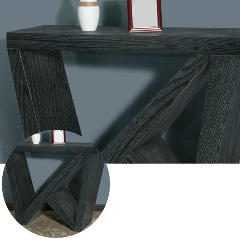 Tavolo da console in legno da 12 "W tavolo da accento moderno di metà secolo per Hall