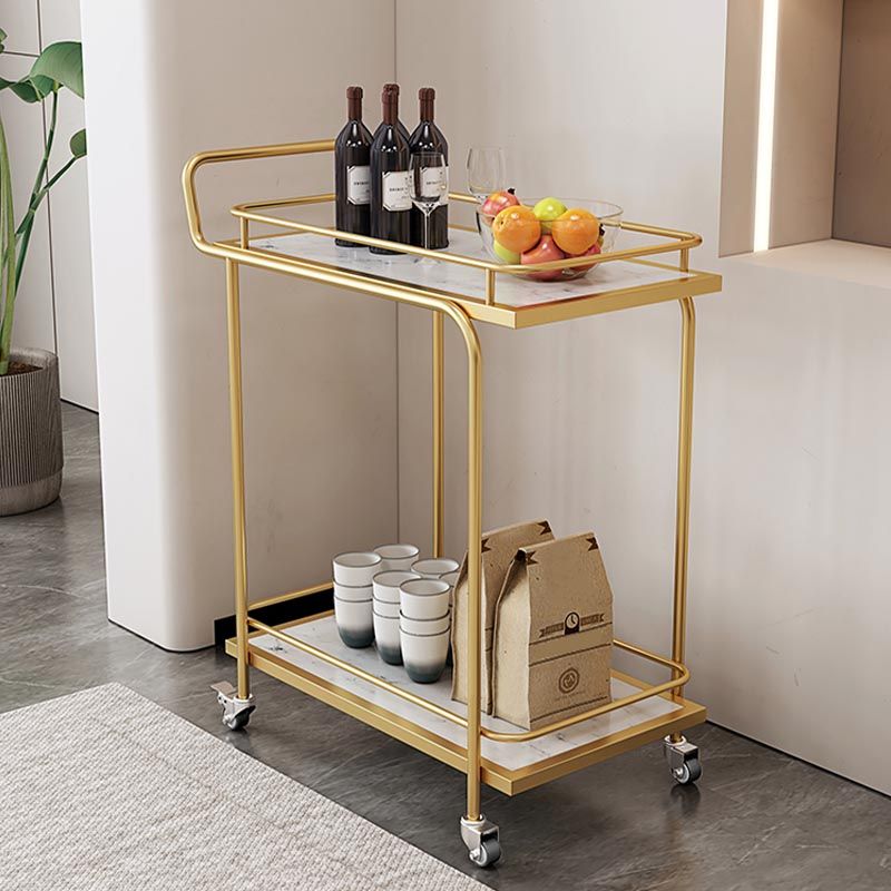 Contemporary Metal Prep Table 33.86