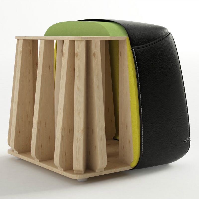 Mid-Century Modern Ottoman Genuine Leather Upholstered Solid Color Square Ottoman Clearhalo 'furn' 'furn_ottomans_poufs' 'Furniture' 'Living Room Furniture' 'Ottomans & Poufs' 'ottomans_poufs' 1200x1200_e666e5fc-807a-4d7a-83f3-0ecc3cca0d46