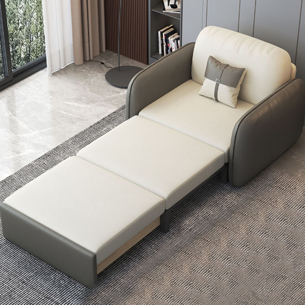 32" Wide Contemporary Sleeper Sofa Futon Faux Leather Sleeper Sofa Clearhalo 'furn' 'furn_futons' 'Furniture' 'Futons & Daybeds' 'Futons' 'Living Room Furniture' 1200x1200_e668732a-0c3c-4bc5-b7c4-31fce47e3179