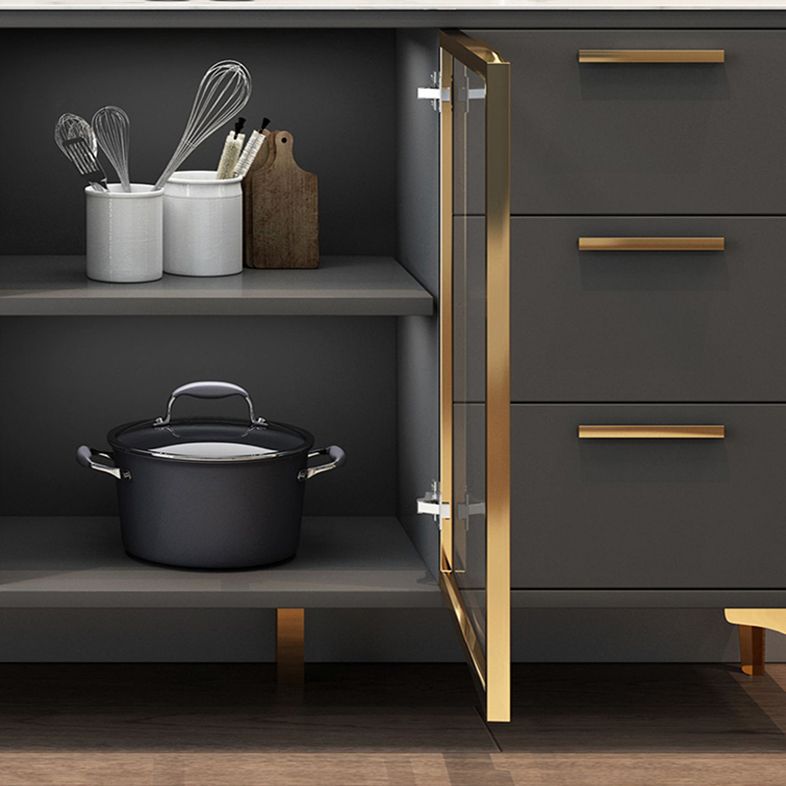 Cabinets Storage Modern Buffet Stand Engineered Wood Buffet Sideboard Clearhalo 'buffet_sideboard' 'Buffets & Sideboards' 'furn' 'furn_buffet_sideboard' 'Furniture' 'Kitchen & Dining Furniture' 1200x1200_e6699f05-a424-4edc-bf1c-f133dc974d85