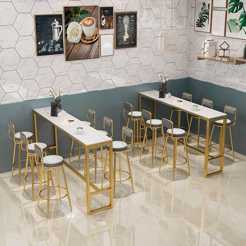 Nordic Style Rectangle Sintered Stone Table Bar Counter Table for Home Clearhalo 'Bar Furniture' 'Bar Tables' 'bar_tables' 'furn' 'furn_bar_tables' 'Furniture' 'furniture_bar_tables' 'Kitchen & Dining Furniture' 1200x1200_e66a9288-8ea2-457e-a885-4a97cd7a6d8a