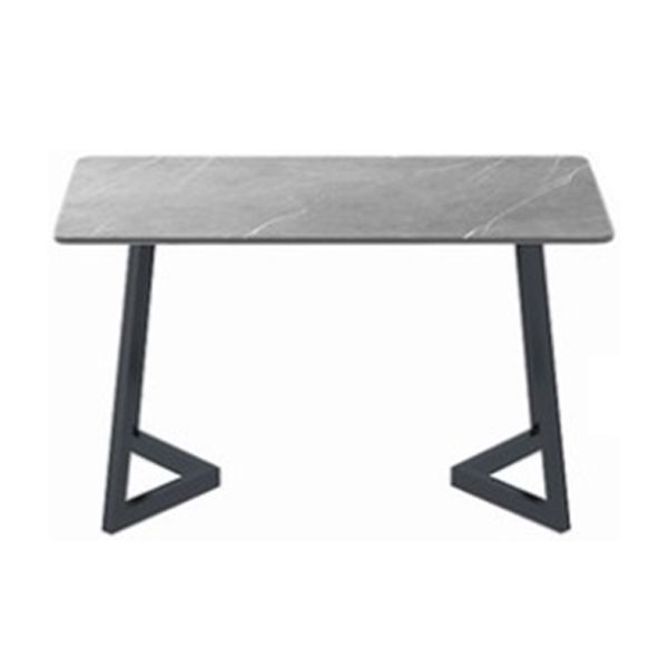 Sintered Stone Dining Table Modern Dining Table with Black Frame Clearhalo ' dining_table' 'Dining Tables & Seating' 'Dining Tables' 'furn' 'furn_dining_table' 'Furniture' 'furniture_dining_table' 'Kitchen & Dining Furniture' 'kitchen&dining_furn' 'kitchen' 'kitchen_dining_table' 1200x1200_e66b1b0c-9006-44f2-aa18-f269f9d96b0d