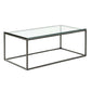 Modern Style Rectangular Glass Coffee Table 17.7-In H Metal Frame 1 Single Cocktail Table Clearhalo 'Coffee & Accent Tables' 'Coffee Tables' 'coffee_tables' 'furn' 'furn_coffee_tables' 'Furniture' 'Living Room Furniture' 1200x1200_e66b8ac0-41e7-415e-b7b0-539f535d3c82