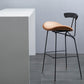 Glam Iron Counter Height Stools Cushion Barhocker für Bristol