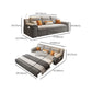 32" Wide Scandinavian Sofa Futon Foldable Sleeper Sofa with Storage Clearhalo 'furn' 'furn_futons' 'Furniture' 'Futons & Daybeds' 'Futons' 'Living Room Furniture' 1200x1200_e66e3d3f-7ddf-48c5-b2a9-83c930f0ea4e