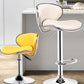 Contemporary Metal Stool Faux Leather Upholstered Counter Stool