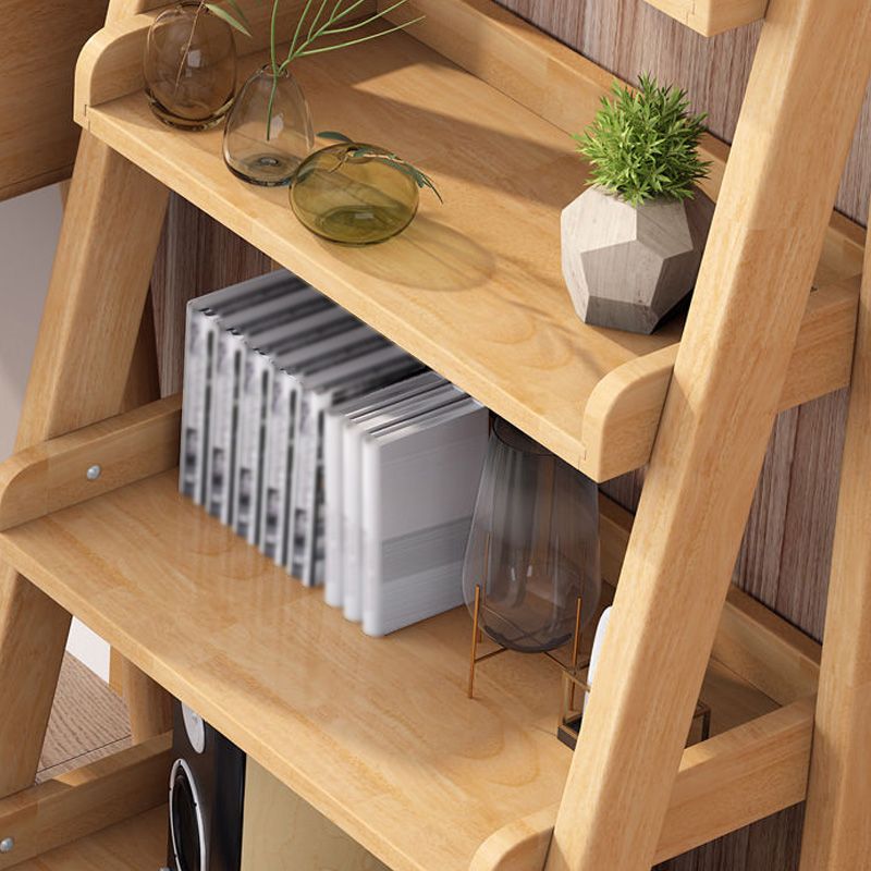 Modern Style Ladder Bookshelf Solid Wood Open Shelf Bookcase Clearhalo 'Bookcases' 'furn' 'furn_bookcases' 'Furniture' 'furniture_bookcases' 'kitchen' 'kitchen_bookcases' 'Living Room Furniture' 'Office Furniture' 1200x1200_e66ed369-c7ac-4d26-af10-3b22fec584dd