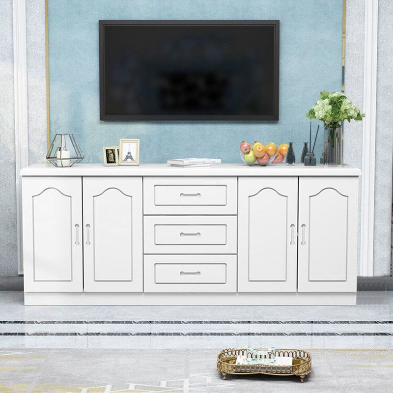 Console de télévision de stockage fermé de style moderne avec 3 tiroirs