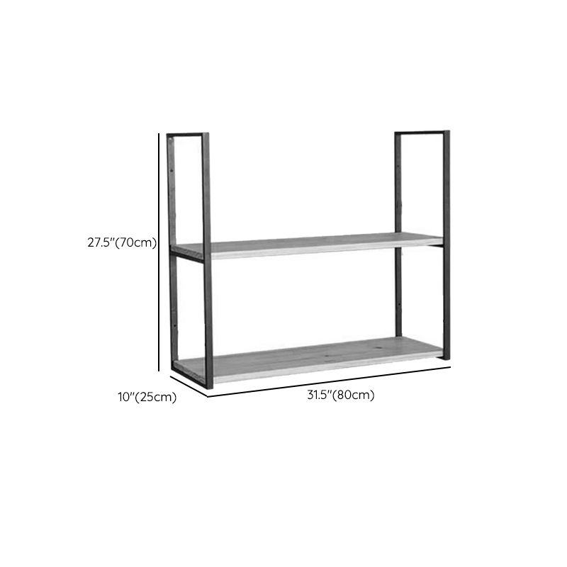 Wall Mounted Bookcase Modern Wooden Close Back Bookshelf with Shelves Clearhalo 'Bookcases' 'furn' 'furn_bookcases' 'Furniture' 'Office Furniture' 1200x1200_e671f21c-74ae-40a0-aa15-b5da4a8f8729
