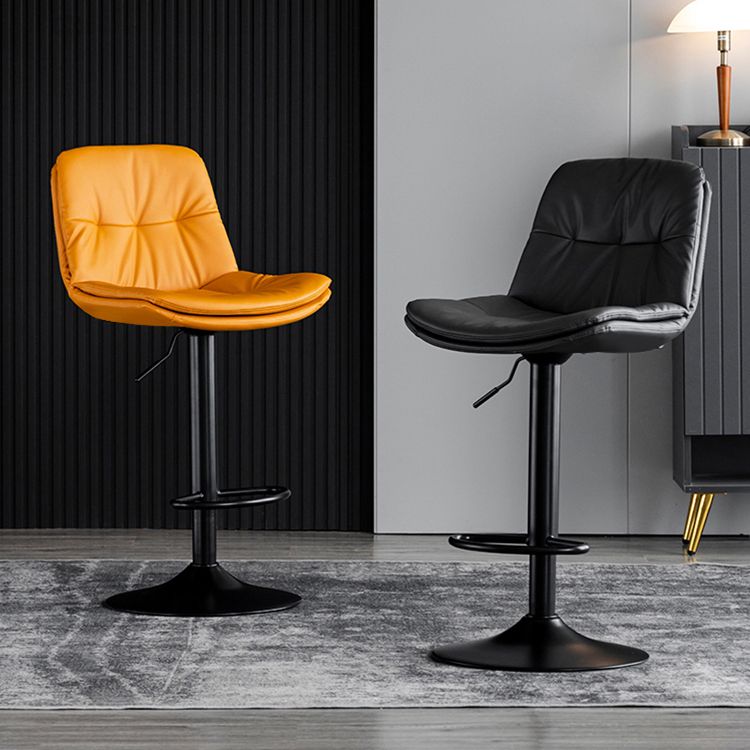 Swivel Iron Counter Height Stools Modern Adjustable Indoor Footrest Bar Stool Clearhalo 'Bar Furniture' 'Bar Stools' 'bar_stools' 'furn' 'furn_bar_stools' 'furniture_bar_stools' 'Kitchen & Dining Furniture' 'kitchen&dining_furn' 'kitchen' 'kitchen_furn' Furniture' 1200x1200_e674ddb6-a136-4822-97cb-0ff1df58d22e